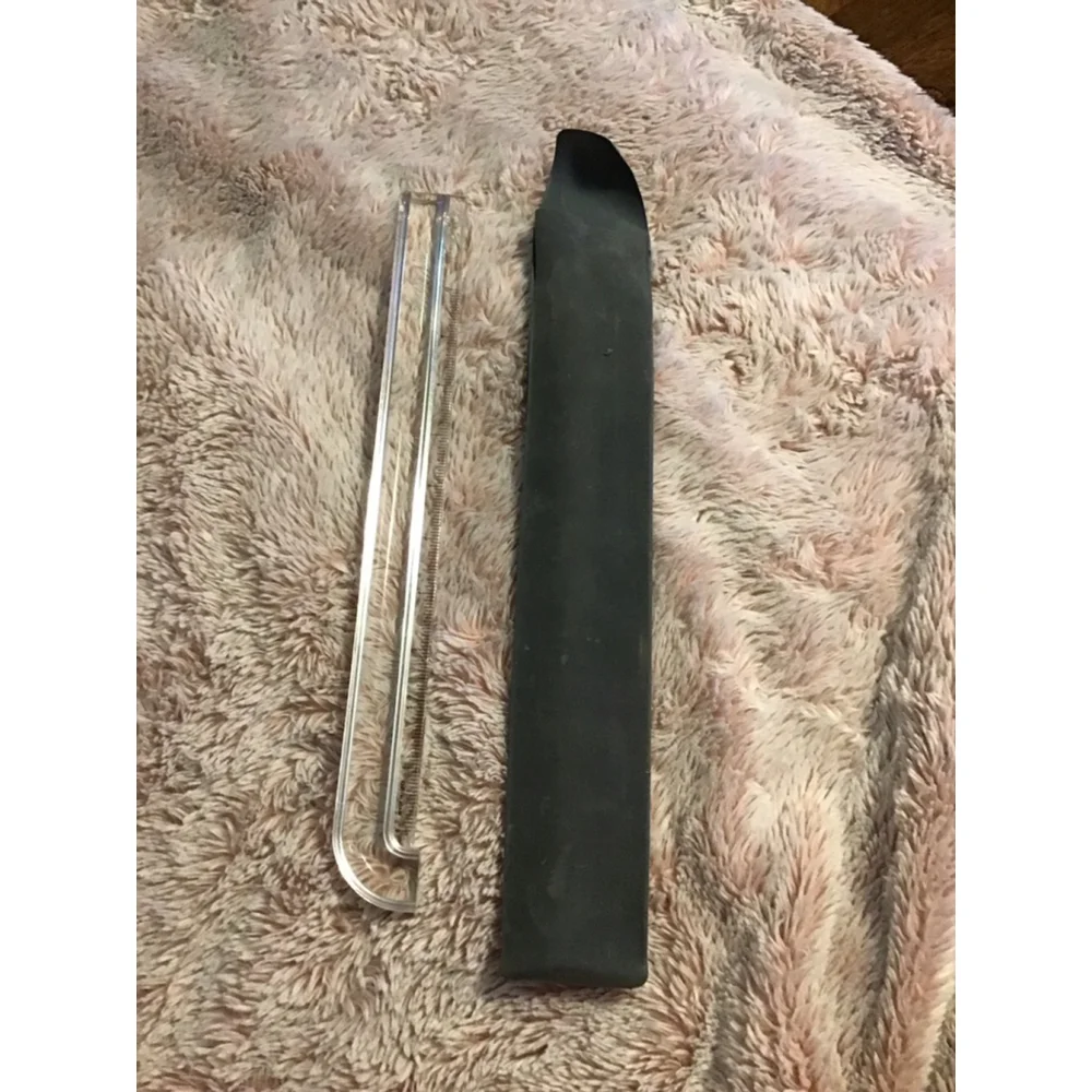 Pierre Cardin Clear Ruler with Black Case Stationery